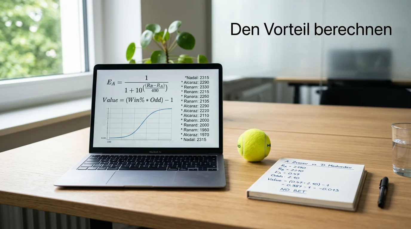 Elo Rating Tennis Wetten – Value Bets mathematisch finden